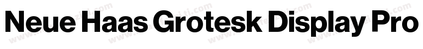 Neue Haas Grotesk Display Pro otf字体转换